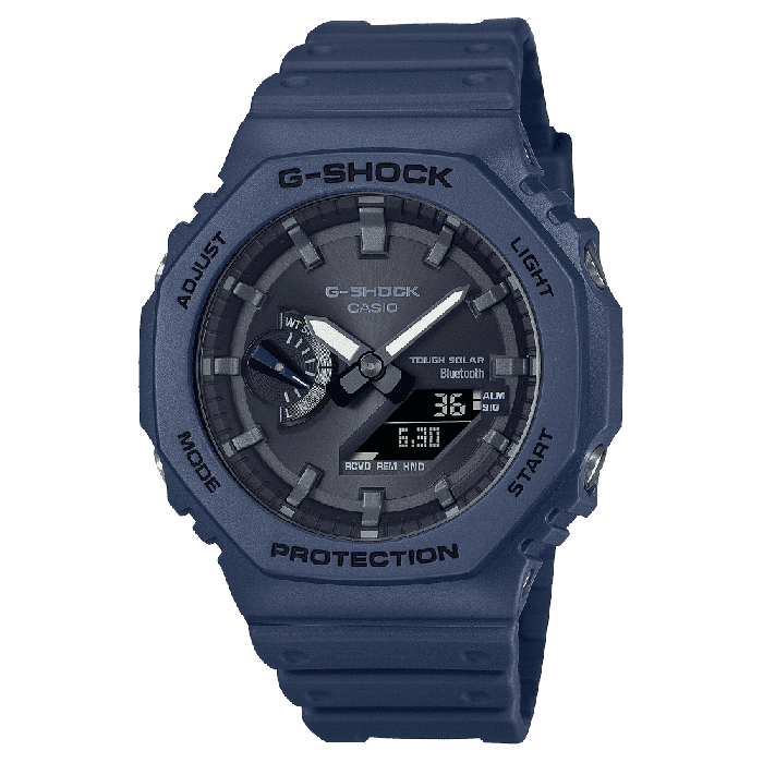 Casio G-Shock 農家橡樹 藍牙八角太陽能電子錶 GA-B2100-2A