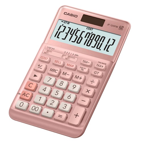 Casio JF-120FM-PK 粉紅色 計算機 12位  JF120FMPK 計數機