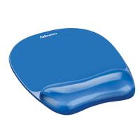 Fellowes Crystal Gel Wrist Rest & Mouse Pad 冰藍水晶啫喱滑鼠墊 - FW 91141