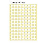 新星牌 New Star Label C102  圓形 16 mm  1620個 包