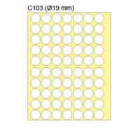新星牌 New Star Label C103  圓形 19 mm  1050個 包