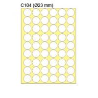 新星牌 New Star Label C104  圓形 23 mm  810個 包