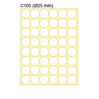新星牌 New Star Label C105 25mm圓形貼紙