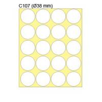 新星牌 New Star Label C107  圓形 38 mm  300個 包