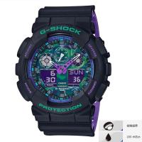 Casio G-SHOCK GA-100BL-1A 90年代復古運動手錶 200米防水