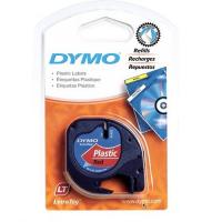 Dymo 91203 12mm 紅底黑字 膠質 標簽帶 4M