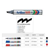 Artline EK-109 膠桿箱頭筆 方咀 原盒12支