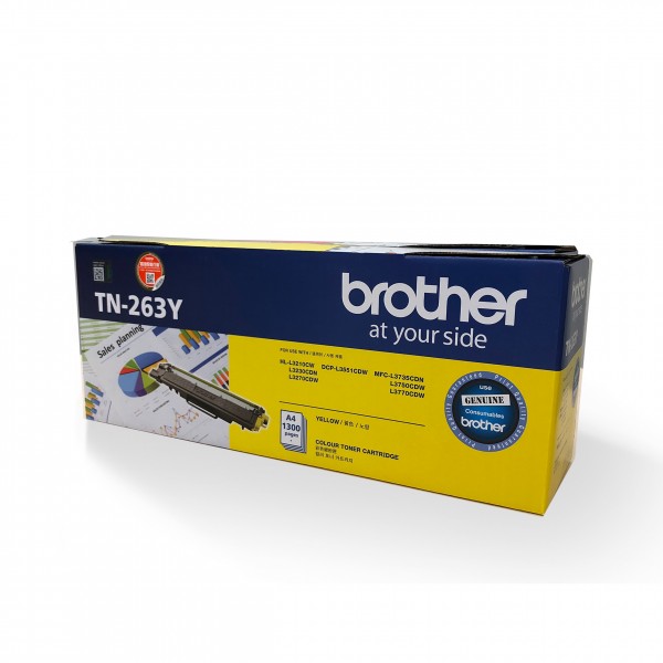 Brother TN-263Y  原裝  1.3K Toner Yellow TN263Y