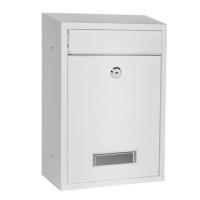 FAX88 室外帶鎖信箱 白色 S號 意見箱 顧客信箱 2206S 217x84x322mm