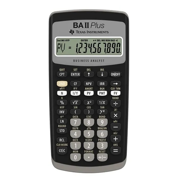 Texas Instruments BA II Plus Financial Calculator 財務計數機