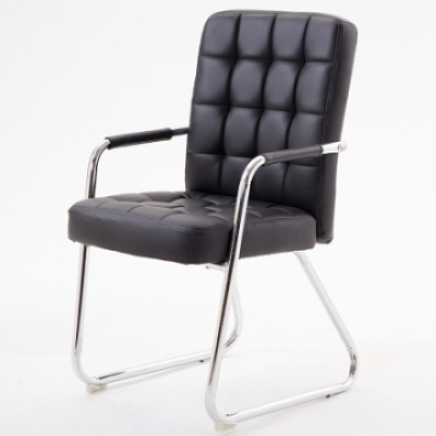 FAX88 辦公椅 吧椅 帶扶手 PU黑色弓型