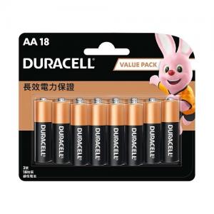 金霸王鹼性電芯AA 18粒裝 2A