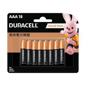 金霸王鹼性電芯AAA 18粒裝 3A