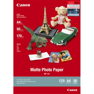 Canon A4  MP-101   50張 包  170g Matte Photo Paper