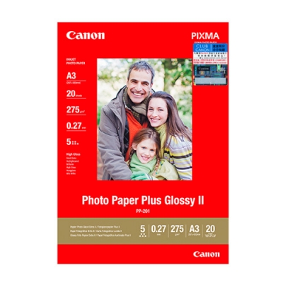 Canon A3  PP-201   20張 包  275g Photo Paper Plus Glossy II
