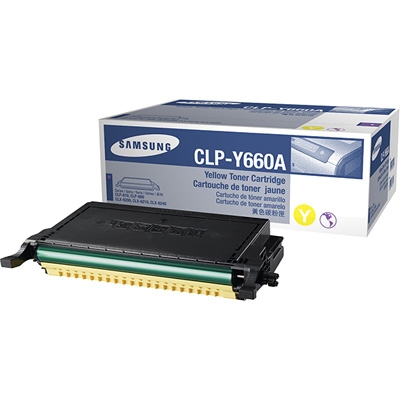 Samsung CLP-Y660A  原裝   2K  Laser Toner - Yellow for CLP-610 660