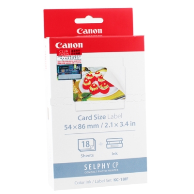 Canon Selphy CP KC-18IF  2R   2.1 X 3.4