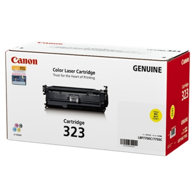 Canon Cartridge-323Y  原裝  Laser Toner  8.5K  - Yellow For LBP-7750CDN