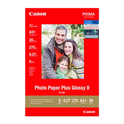 Canon A3+  PP-201   20張 包  275g Photo Paper Plus Glossy II