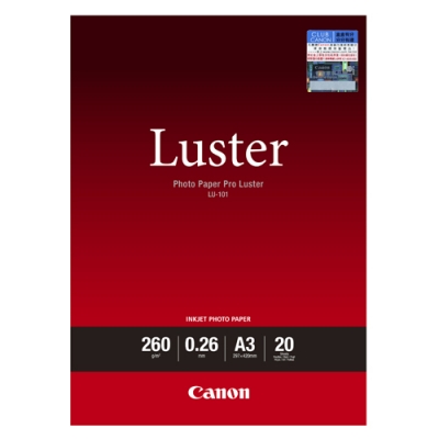 Canon A3  LU-101   20張 包  260g Photo Paper Pro Luster