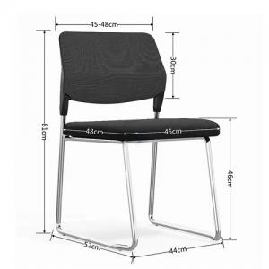 FAX88 #15169 可疊式弓型培訓椅 黑背黑座墊