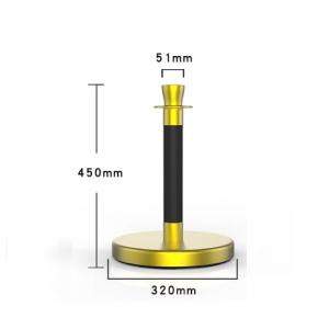 FAX88 45CM 皇冠頭禮賓桿 黑金 不連掛繩