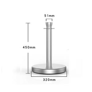 FAX88 45CM 皇冠頭禮賓桿 銀 不連掛繩